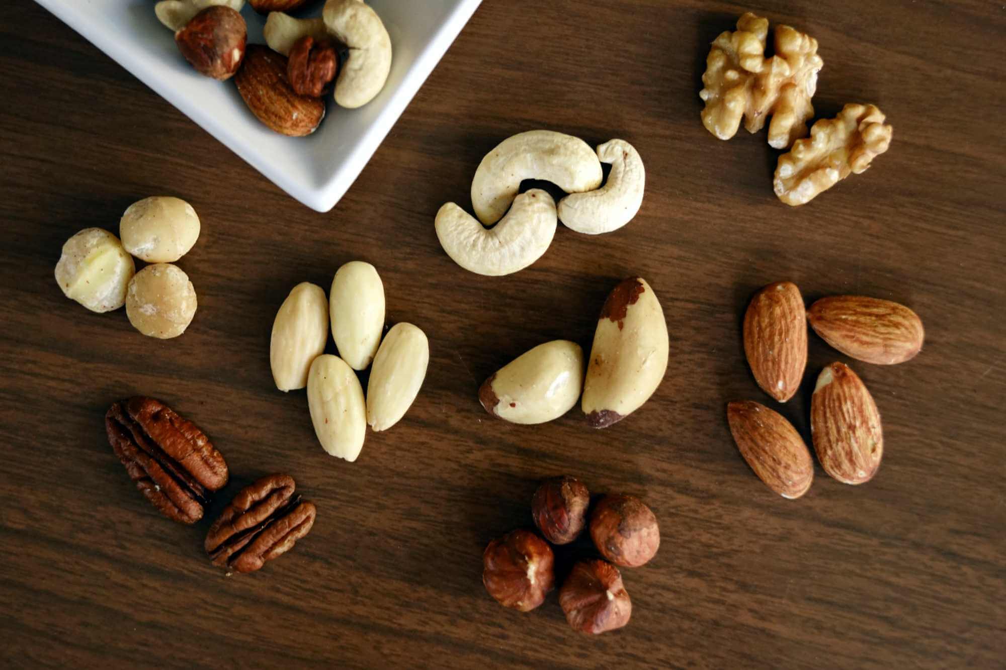 zdravé tuky ořechy
